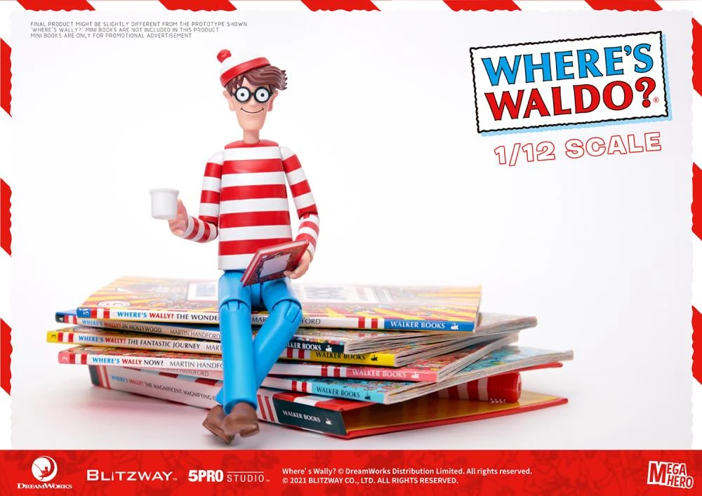 Blitzway Where's Waldo? MEGAHERO Waldo 1/12 Scale Figure 4 Blitzway Where's Waldo? MEGAHERO Waldo 1/12 Scale Figure