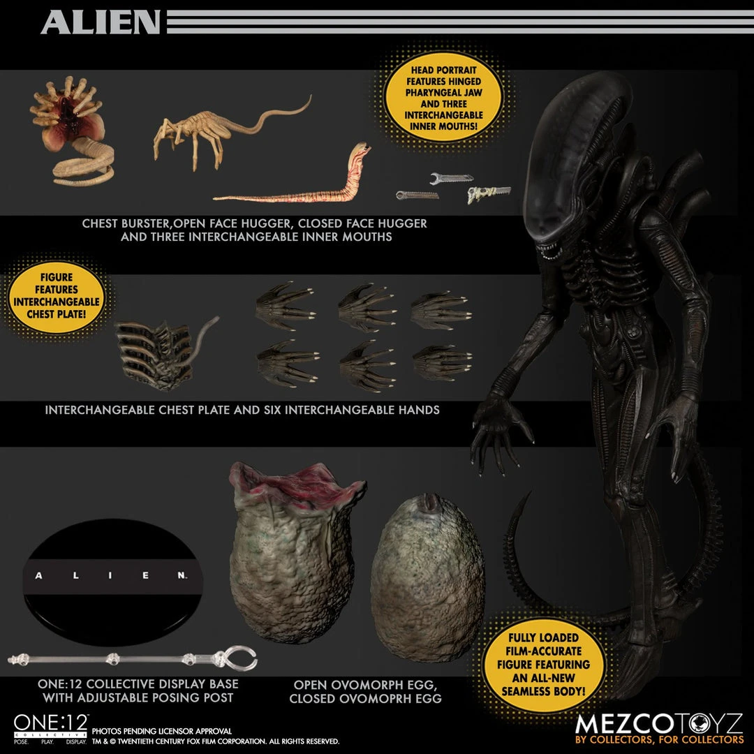 Mezco Toys ONE:12 Collective - Alien 20 Mezco Toys ONE:12 Collective - Alien