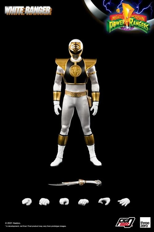 ThreeZero 1/6 Scale Figure - Mighty Morphin Power Rangers - White Ranger 8 ThreeZero 1/6 Scale Figure - Mighty Morphin Power Rangers - White Ranger