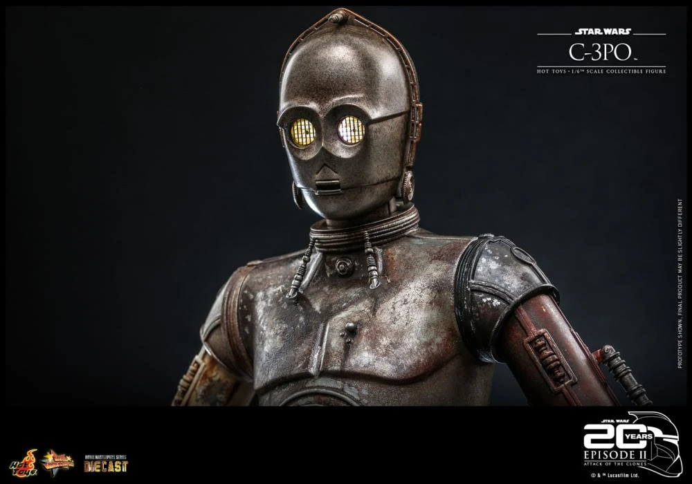 Pre-Orders Hot Toys Movie Masterpiece Series - Star Wars Episode II: Attack Of The Clones - C-3PO 8 Pre-Orders Hot Toys Movie Masterpiece Series - Star Wars Episode II: Attack Of The Clones - C-3PO