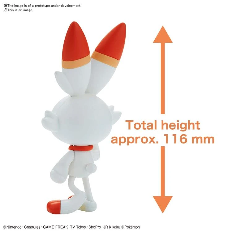Scorbunny - Bandai Pokémon Quick Model Kit 4 Scorbunny - Bandai Pokémon Quick Model Kit