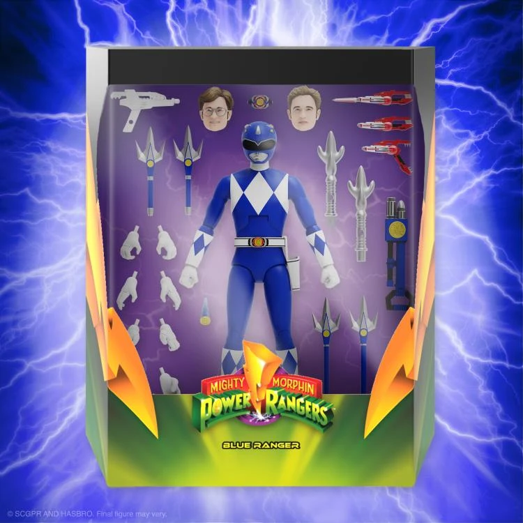 Super 7 Mighty Morphin Power Rangers Ultimates Blue Ranger 4 Super 7 Mighty Morphin Power Rangers Ultimates Blue Ranger