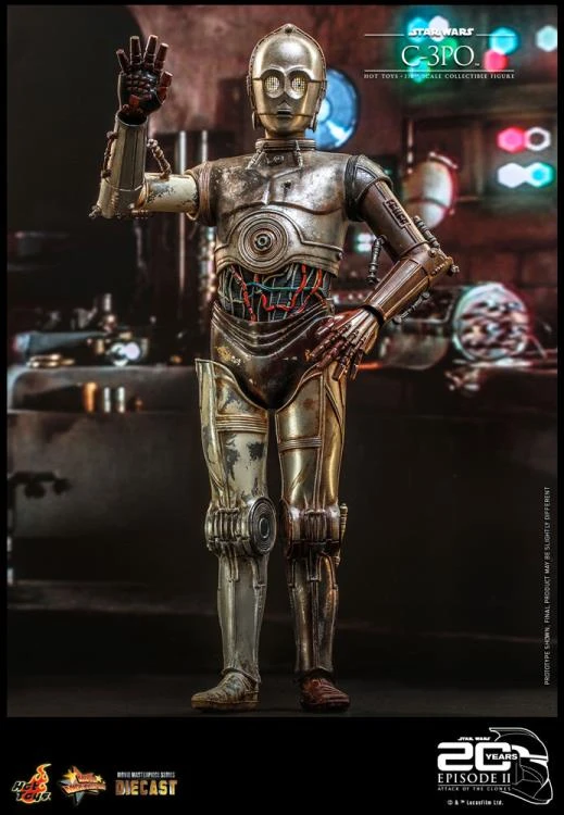 Pre-Orders Hot Toys Movie Masterpiece Series - Star Wars Episode II: Attack Of The Clones - C-3PO 14 Pre-Orders Hot Toys Movie Masterpiece Series - Star Wars Episode II: Attack Of The Clones - C-3PO