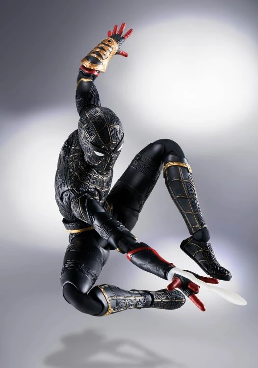 Bandai Spider-Man: No Way Home S.H.Figuarts Spider-Man (Black & Gold Suit) New Arrivals 7 Bandai Spider-Man: No Way Home S.H.Figuarts Spider-Man (Black & Gold Suit) New Arrivals