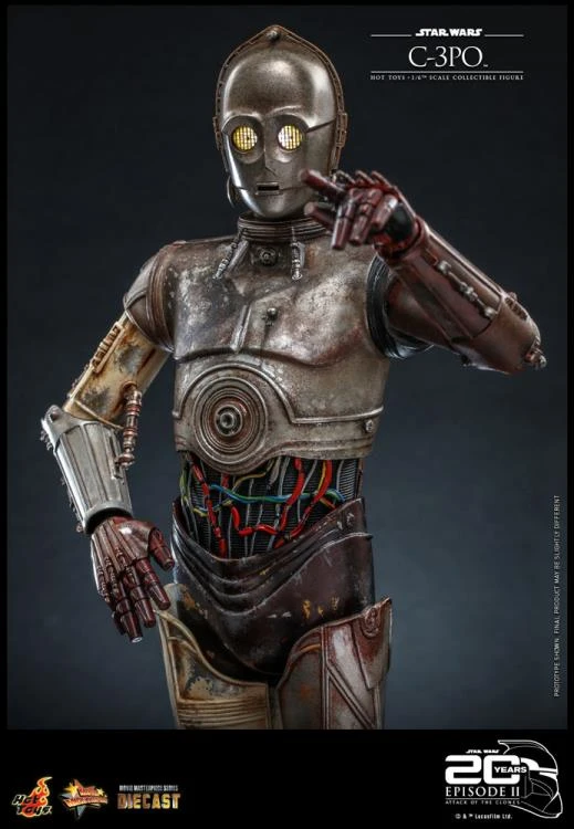 Pre-Orders Hot Toys Movie Masterpiece Series - Star Wars Episode II: Attack Of The Clones - C-3PO 7 Pre-Orders Hot Toys Movie Masterpiece Series - Star Wars Episode II: Attack Of The Clones - C-3PO