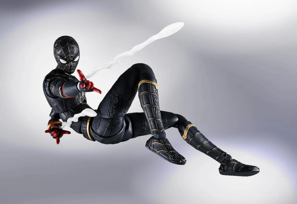 Bandai Spider-Man: No Way Home S.H.Figuarts Spider-Man (Black & Gold Suit) New Arrivals 8 Bandai Spider-Man: No Way Home S.H.Figuarts Spider-Man (Black & Gold Suit) New Arrivals