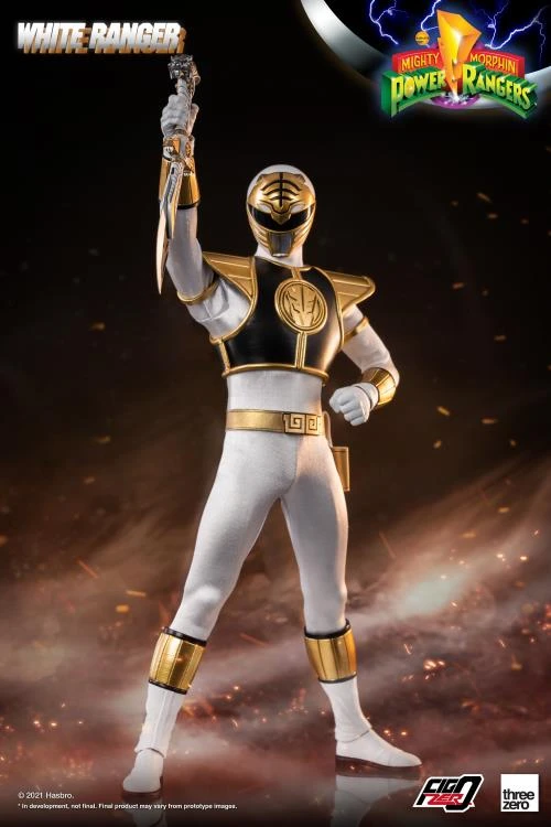 ThreeZero 1/6 Scale Figure - Mighty Morphin Power Rangers - White Ranger 6 ThreeZero 1/6 Scale Figure - Mighty Morphin Power Rangers - White Ranger