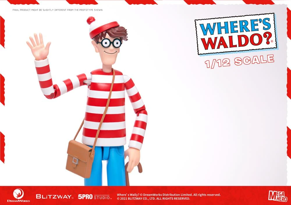 Blitzway Where's Waldo? MEGAHERO Waldo 1/12 Scale Figure 3 Blitzway Where's Waldo? MEGAHERO Waldo 1/12 Scale Figure