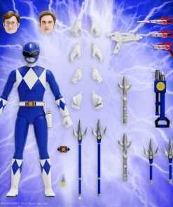 Super 7 Mighty Morphin Power Rangers Ultimates Blue Ranger 8 Super 7 Mighty Morphin Power Rangers Ultimates Blue Ranger