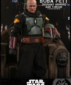 Pre-Orders Hot Toys 1/6 Scale Television Masterpiece Series - The Mandalorian - Boba Fett & Throne Set (Repaint Armor)