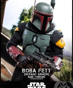Pre-Orders Hot Toys 1/6 Scale Television Masterpiece Series - The Mandalorian - Boba Fett & Throne Set (Repaint Armor)