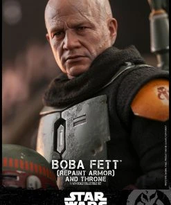 Pre-Orders Hot Toys 1/6 Scale Television Masterpiece Series - The Mandalorian - Boba Fett & Throne Set (Repaint Armor)