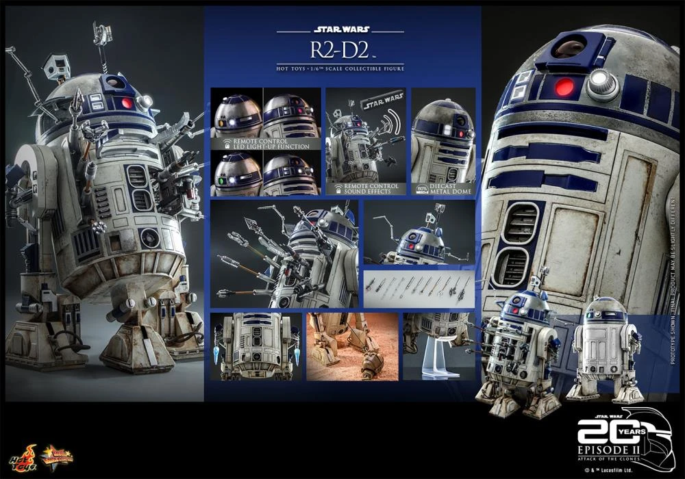 Hot Toys Movie Masterpiece Series - Star Wars Episode II: Attack Of The Clones - R2-D2 Pre-Orders 21 Hot Toys Movie Masterpiece Series - Star Wars Episode II: Attack Of The Clones - R2-D2 Pre-Orders