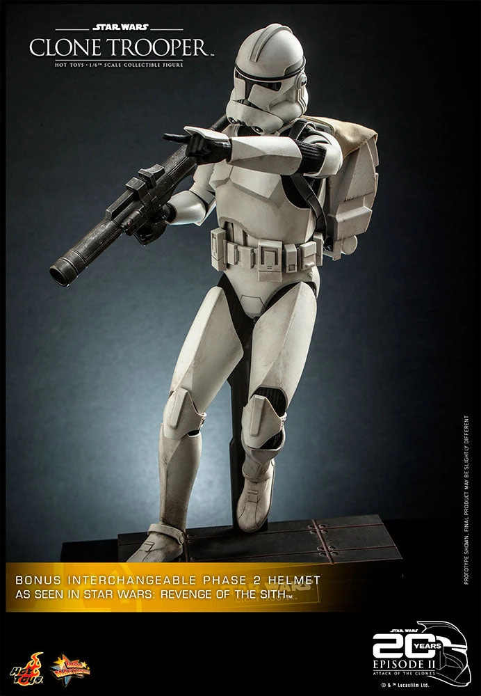 Hot Toys 1/6 Scale Figure - Clone Trooper (Star Wars: Episode II: Attack Of The Clones) 6 Hot Toys 1/6 Scale Figure - Clone Trooper (Star Wars: Episode II: Attack Of The Clones)