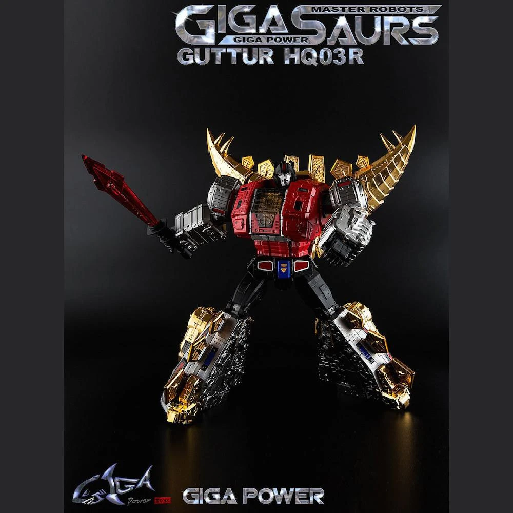 Transformers GigaPower Gigasaur HQ03R Guttur - Chrome Version 3 Transformers GigaPower Gigasaur HQ03R Guttur - Chrome Version
