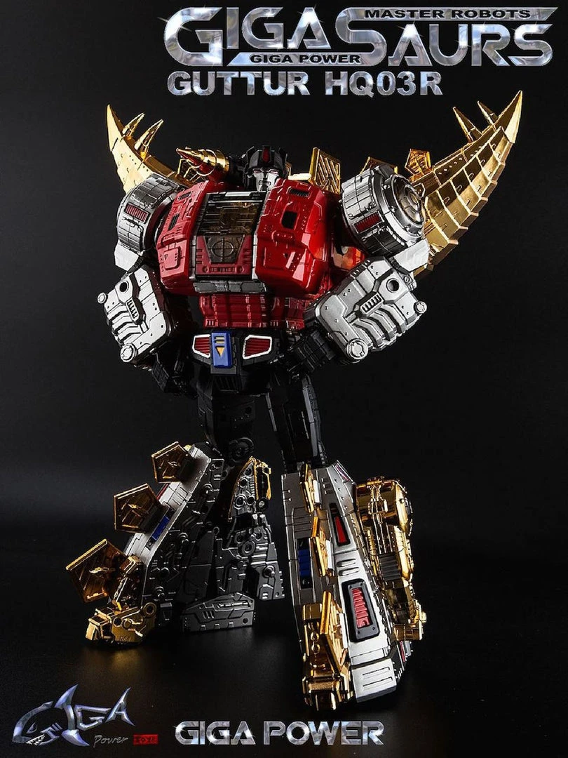Transformers GigaPower Gigasaur HQ03R Guttur - Chrome Version 8 Transformers GigaPower Gigasaur HQ03R Guttur - Chrome Version