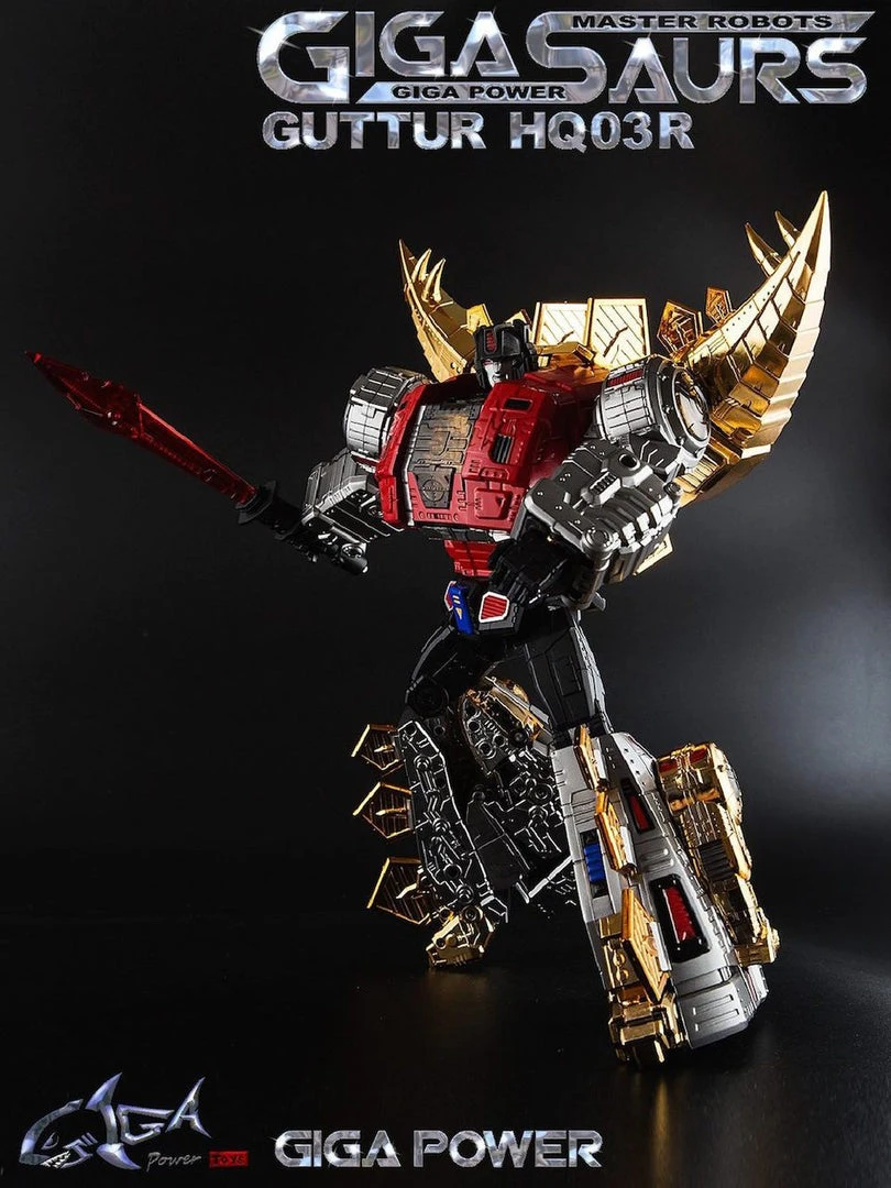 Transformers GigaPower Gigasaur HQ03R Guttur - Chrome Version 11 Transformers GigaPower Gigasaur HQ03R Guttur - Chrome Version