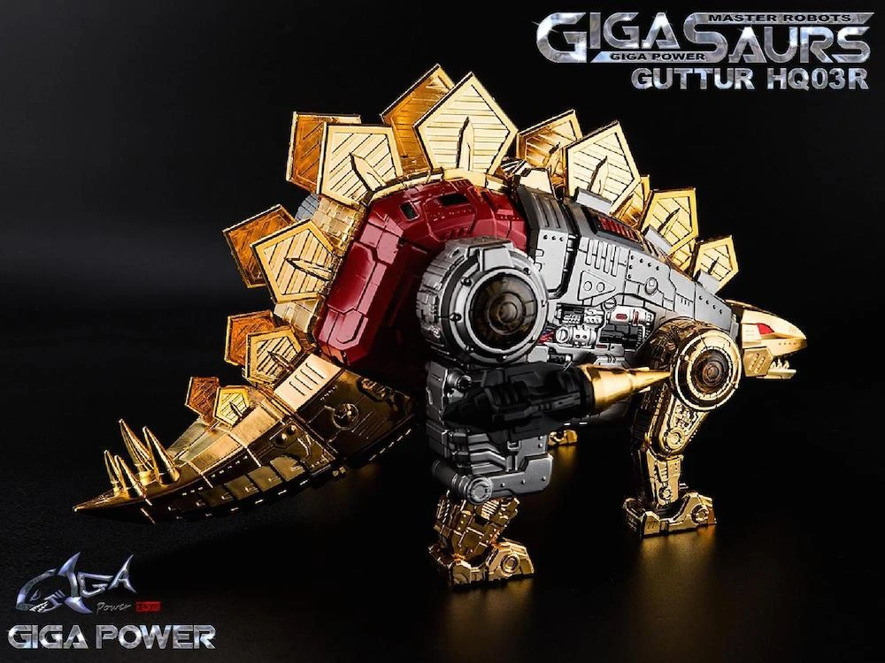 Transformers GigaPower Gigasaur HQ03R Guttur - Chrome Version 5 Transformers GigaPower Gigasaur HQ03R Guttur - Chrome Version