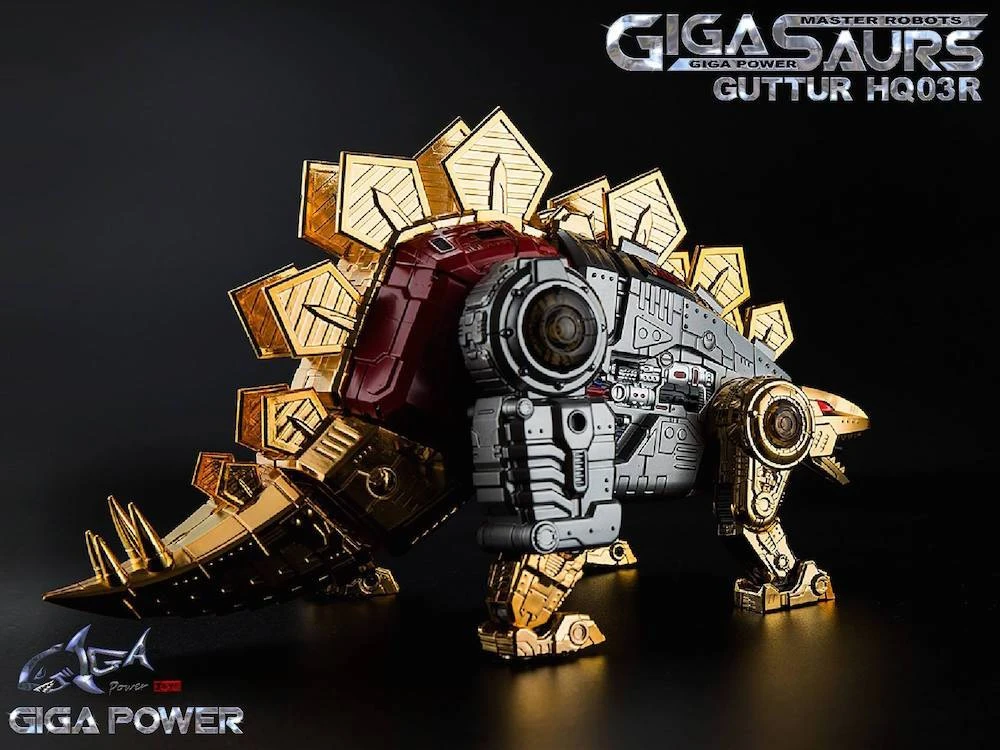 Transformers GigaPower Gigasaur HQ03R Guttur - Chrome Version 7 Transformers GigaPower Gigasaur HQ03R Guttur - Chrome Version