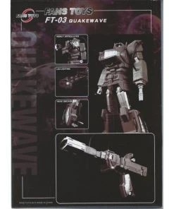 Transformers Fans Toys FT-03 Toy Dojo Exclusive Gray Quake Wave