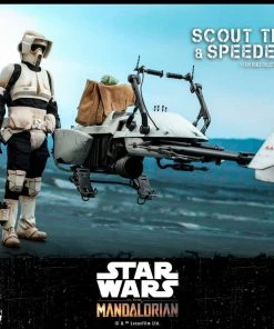 Hot Toys - The Mandalorian - Scout Trooper And Speeder Bike Movies / TV / Sports