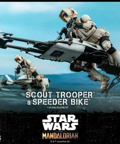 Hot Toys - The Mandalorian - Scout Trooper And Speeder Bike Movies / TV / Sports