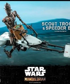 Hot Toys - The Mandalorian - Scout Trooper And Speeder Bike Movies / TV / Sports