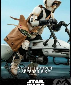 Hot Toys - The Mandalorian - Scout Trooper And Speeder Bike Movies / TV / Sports