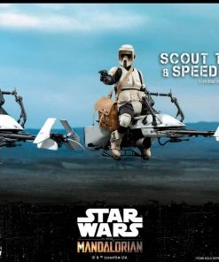 Hot Toys - The Mandalorian - Scout Trooper And Speeder Bike Movies / TV / Sports
