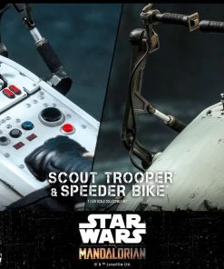 Hot Toys - The Mandalorian - Scout Trooper And Speeder Bike Movies / TV / Sports