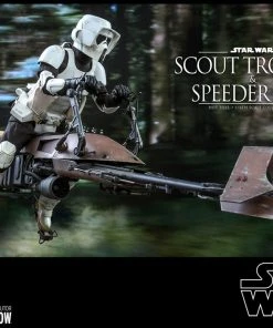 Hot Toys Movie Masterpiece - 1/6 Scale Scout Trooper And Speeder Bike (Episode VI: Return Of The Jedi)