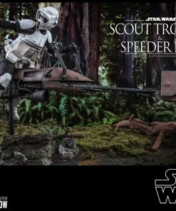 Hot Toys Movie Masterpiece - 1/6 Scale Scout Trooper And Speeder Bike (Episode VI: Return Of The Jedi)