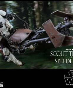 Hot Toys Movie Masterpiece - 1/6 Scale Scout Trooper And Speeder Bike (Episode VI: Return Of The Jedi)