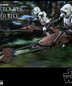 Hot Toys Movie Masterpiece - 1/6 Scale Scout Trooper And Speeder Bike (Episode VI: Return Of The Jedi)