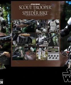 Hot Toys Movie Masterpiece - 1/6 Scale Scout Trooper And Speeder Bike (Episode VI: Return Of The Jedi)