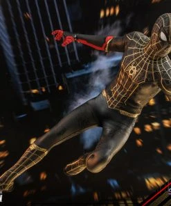 Comics Hot Toys Movie Masterpiece 1/6 Scale Figure - Spider-Man (Black & Gold Suit) - Spider-Man: No Way Home
