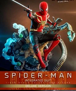 Hot Toys Movie Masterpiece 1/6 Scale Figure - Spider-Man (Integrated Suit) Deluxe Version - Spider-Man: No Way Home Pre-Orders