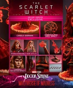 Hot Toys - 1/6 Scale Figure - The Scarlet Witch (Deluxe Version) - Doctor Strange In The Multiverse Of Madness 23 Hot Toys - 1/6 Scale Figure - The Scarlet Witch (Deluxe Version) - Doctor Strange In The Multiverse Of Madness
