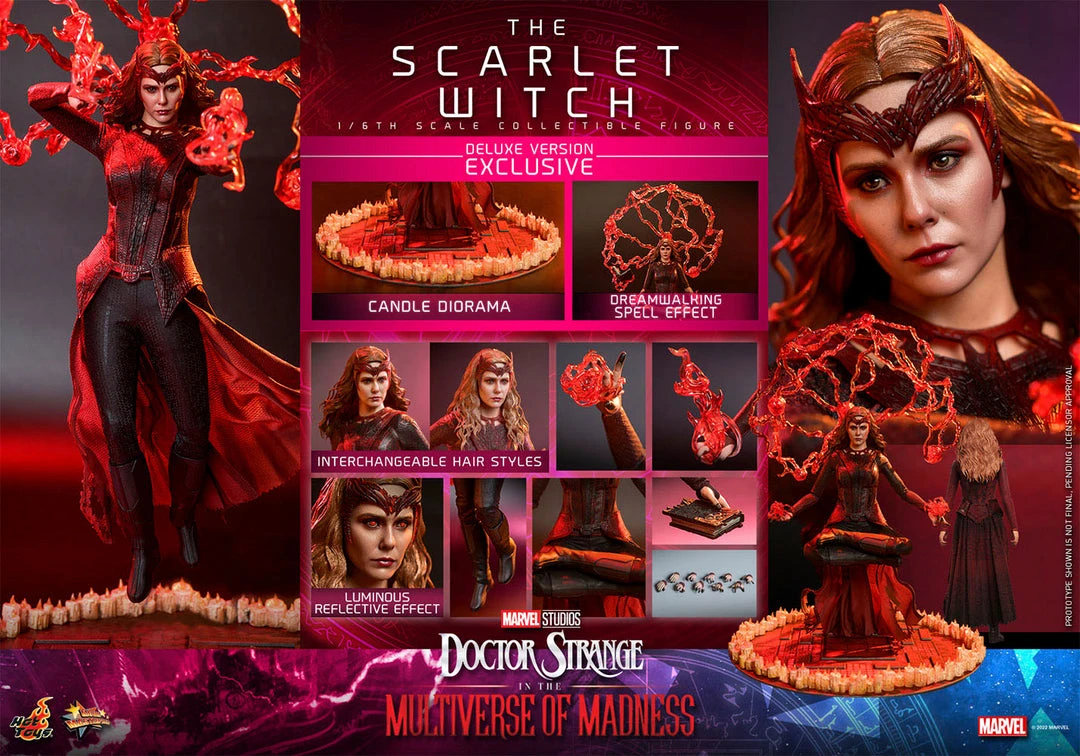 Hot Toys - 1/6 Scale Figure - The Scarlet Witch (Deluxe Version) - Doctor Strange In The Multiverse Of Madness 13 Hot Toys - 1/6 Scale Figure - The Scarlet Witch (Deluxe Version) - Doctor Strange In The Multiverse Of Madness