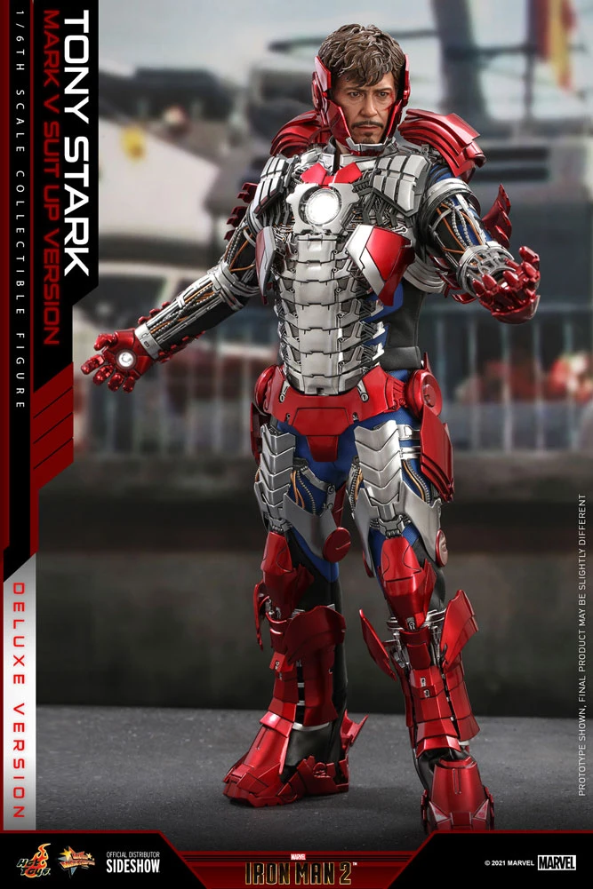 Pre-Orders Hot Toys Sixth Scale Figure - Tony Stark (Mark V Suit Up Version) Deluxe Ver. - (Iron Man 2) 14 Pre-Orders Hot Toys Sixth Scale Figure - Tony Stark (Mark V Suit Up Version) Deluxe Ver. - (Iron Man 2)