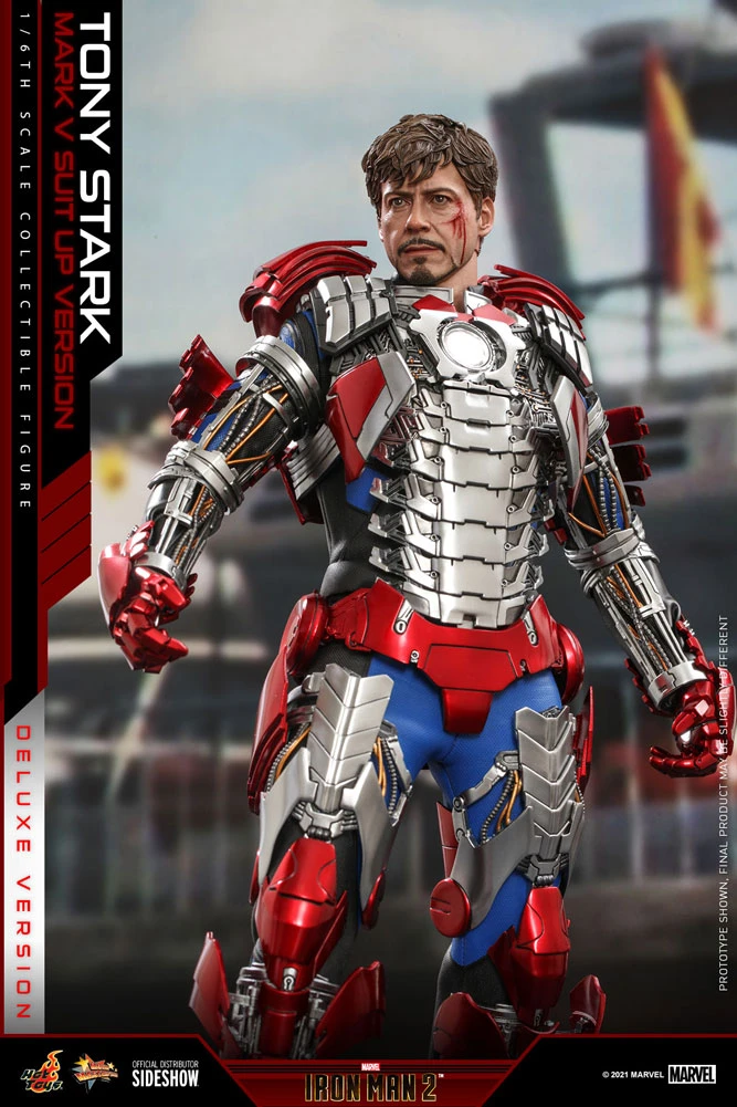 Pre-Orders Hot Toys Sixth Scale Figure - Tony Stark (Mark V Suit Up Version) Deluxe Ver. - (Iron Man 2) 16 Pre-Orders Hot Toys Sixth Scale Figure - Tony Stark (Mark V Suit Up Version) Deluxe Ver. - (Iron Man 2)
