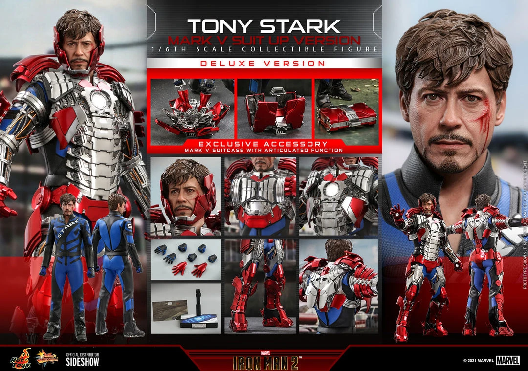 Pre-Orders Hot Toys Sixth Scale Figure - Tony Stark (Mark V Suit Up Version) Deluxe Ver. - (Iron Man 2) 22 Pre-Orders Hot Toys Sixth Scale Figure - Tony Stark (Mark V Suit Up Version) Deluxe Ver. - (Iron Man 2)